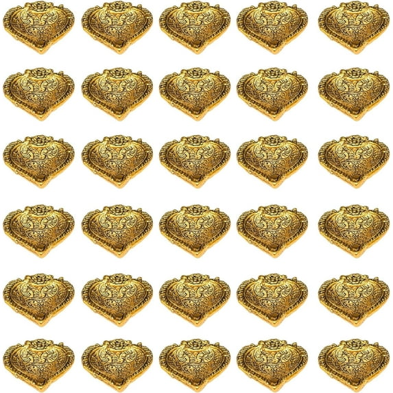 Wonder Care | Metal Gold Lamp Oil Lamps for Indoor Use Diwali Diya Lamp for Pooja Indian Decor | Diya for Diwali Puja | Pooja Items | Inside | Christmas Decorations (Diya-30pc)