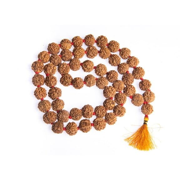 Wonder Care Rudraksha Mala-5face-Mala beads Himalayan Rudraksha beads Mala bead Necklace meditation mala beads - Imported from Nepal