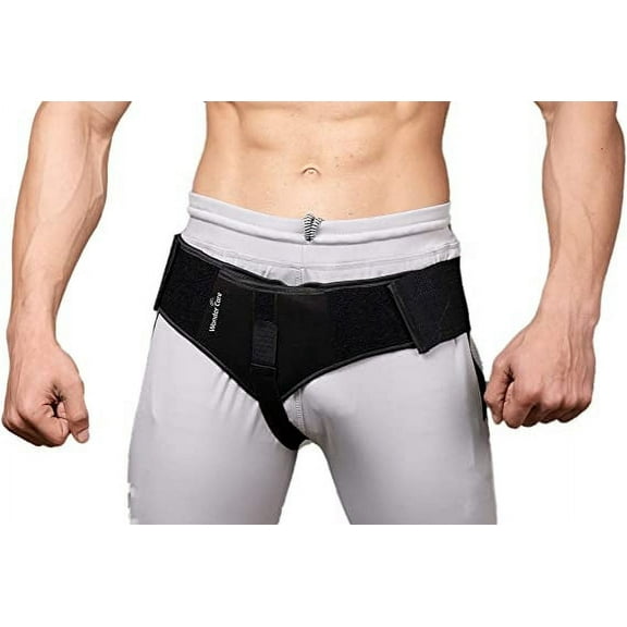 Wonder Care-Single Left / Right Inguinal Hernia Belt for Men Support Brace - Truss Brace- Comfort Truss Hernia Belt-S