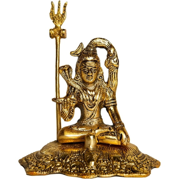 Wonder Care WC_Shiva Statue Figurines Home Decor/The Triadic Heart of Shiva Pariwar with Shiv Ling/Meet My Hindu Gods/Mini Hindu Statues/Statue Shiva/Shiva Lingam/Lord Shiva Car/Sculpture Décor