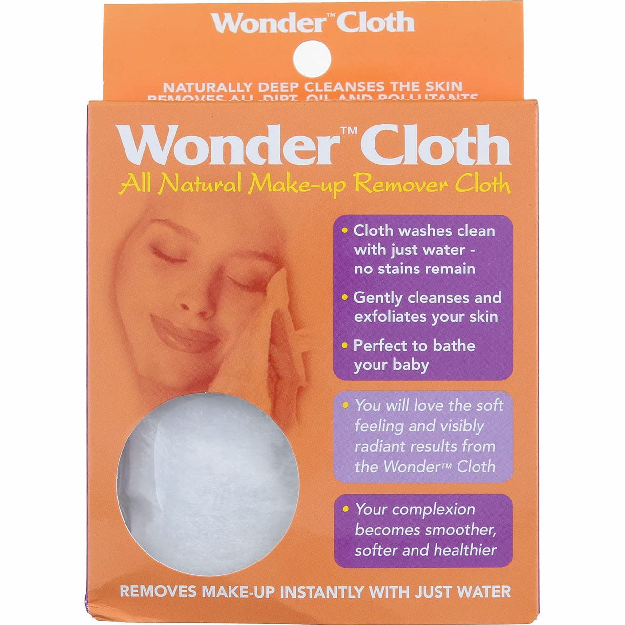 Wonder Cloth Reusable Makeup Remover Cloth for Deep Cleansing and Removing Face Makeup