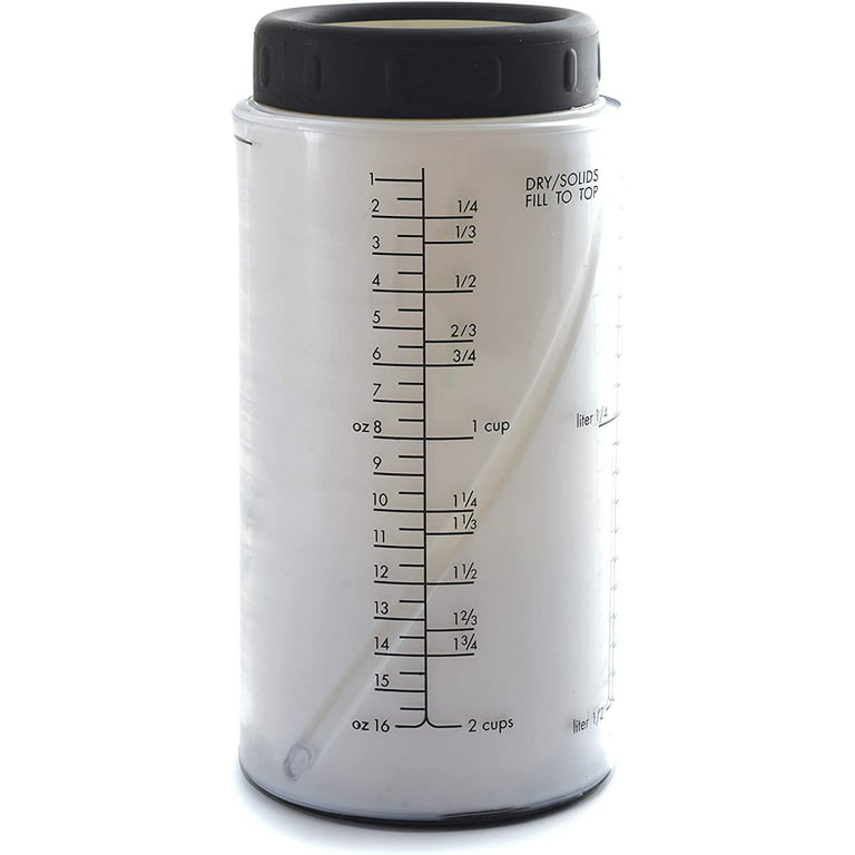 Vintage Milmour Wonder Cup Adjustable Measuring Cup Wet and