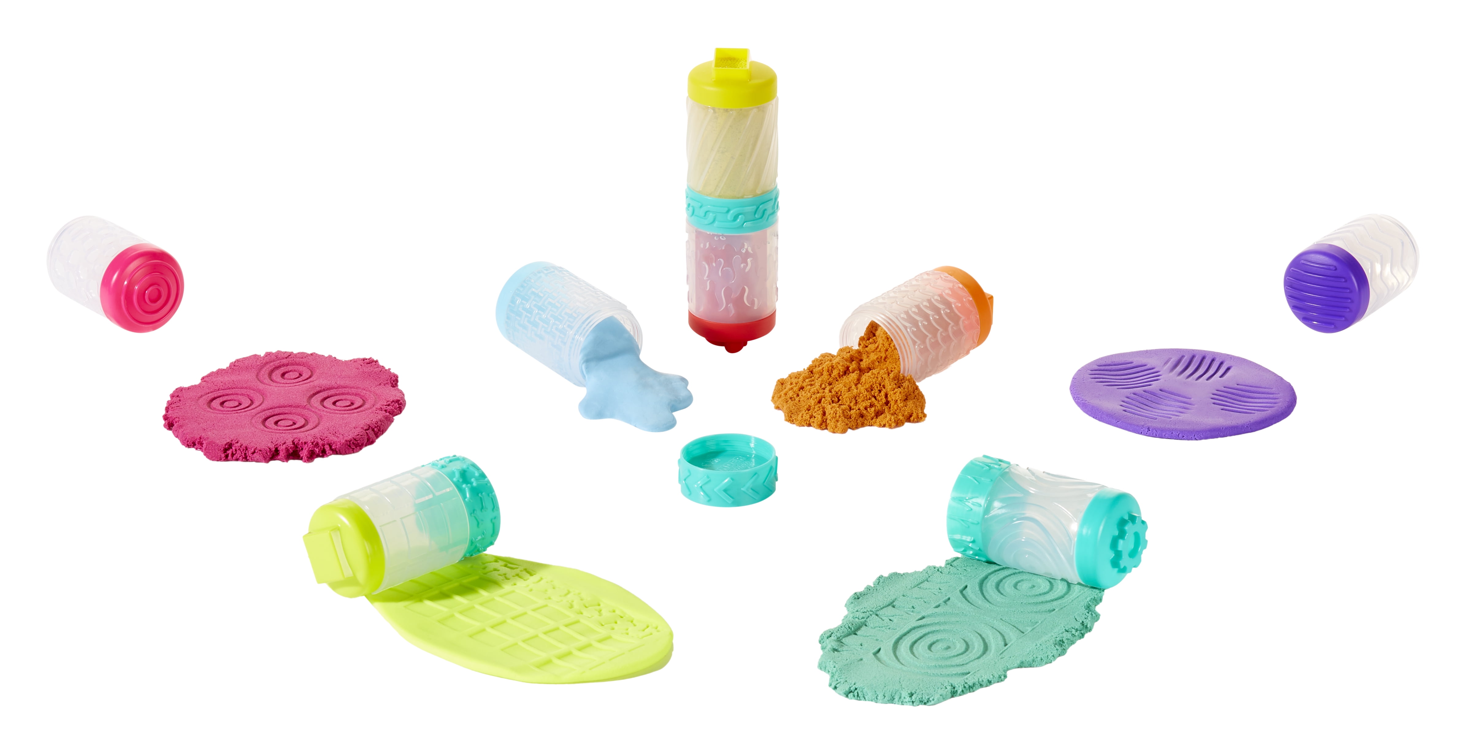 Wonder Factory Never Dry Dough \u0026 Sand Starter Set - Purple Dough + Teal Sand, Never Dries Out \u0026 Gluten Free