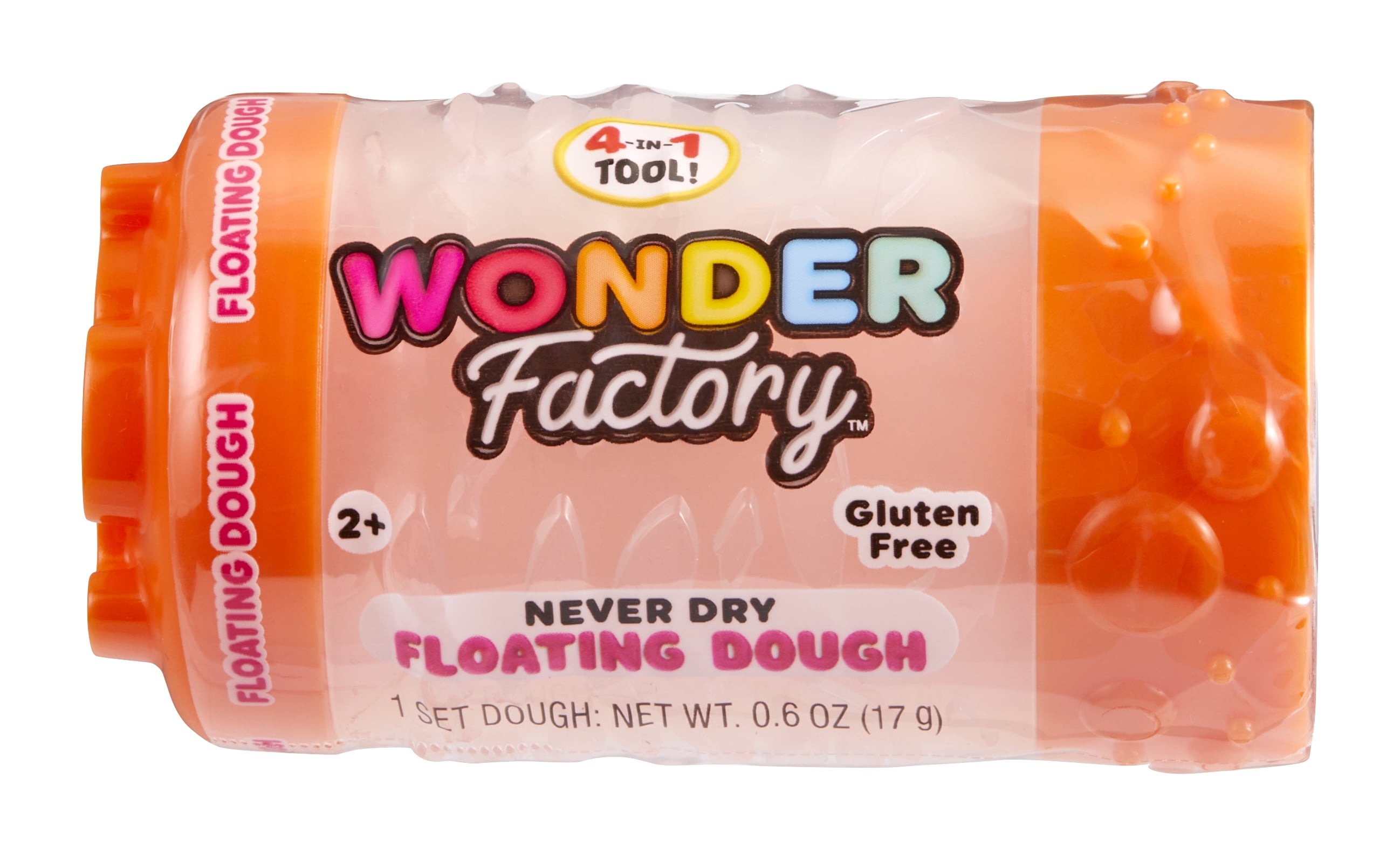Wonder Factory Never Dry Floating Dough Orange Single – Never