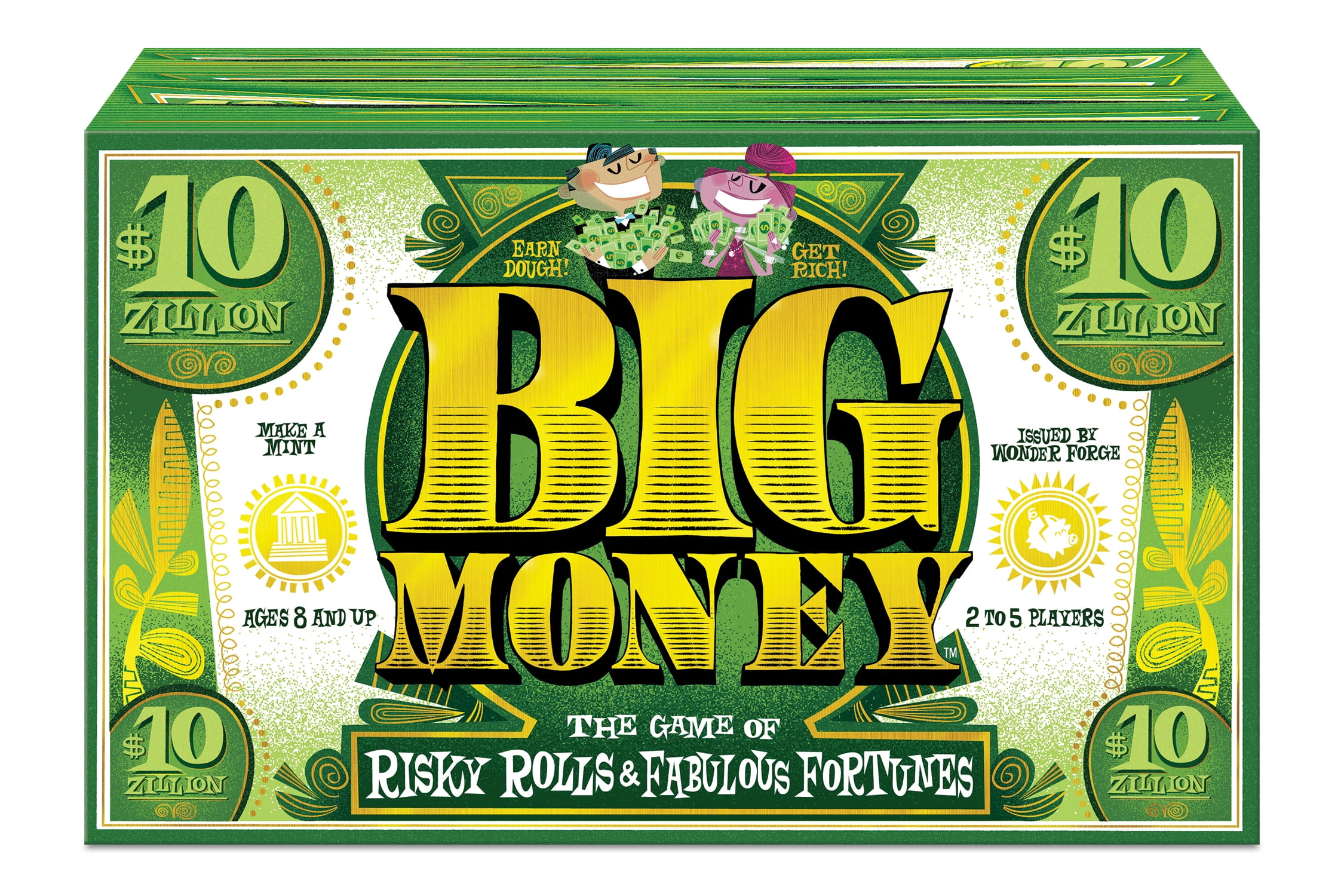 Wonder Forge Big Money Board Game, The Fast and Fun Dice-Rolling Money Game for 2-5 Players, Ages 8+