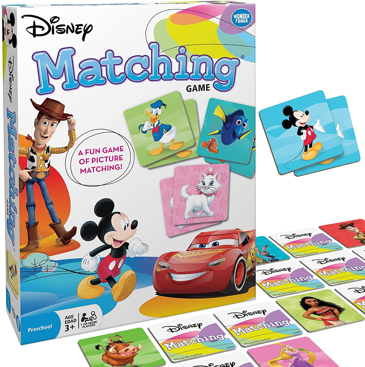Memory Game 2002 The Disney Edition Classic Matching Magically Fun
