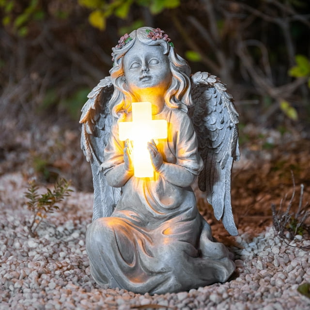 Wonder Garden Angel Statues Outdoor with LED Lights, Solar Angel