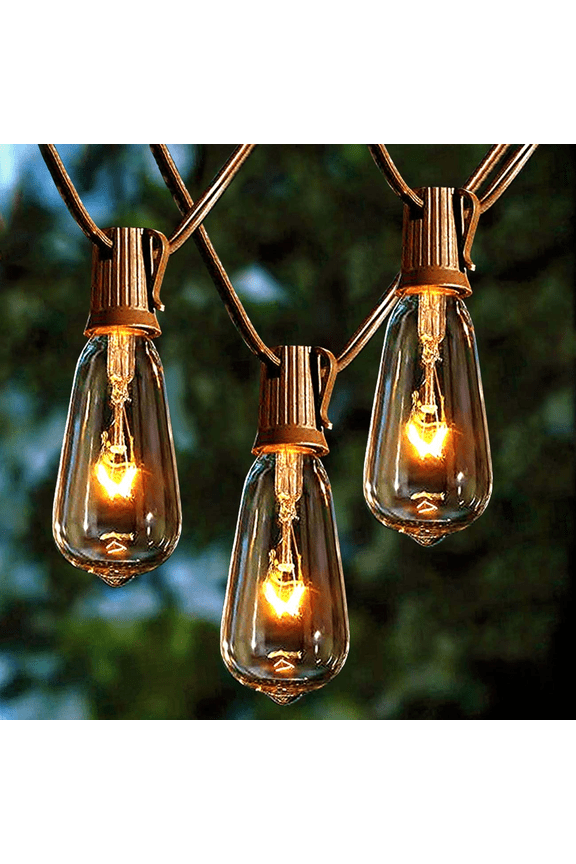 Outdoor String Lights with 22 Edison Bulbs Vintage Lights Waterproof ST40 Decor Lights 20Ft