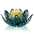 thumbnail image 1 of Wonder Garden Solar Lights Outdoor, Lotus Lamp Garden Decor Metal Crackle Glass Lantern Decorative Waterproof Tabletop Landscape Path Light LED Table Light for Patio,Lawn,Walkway,Tabletop,Pathway, 1 of 7