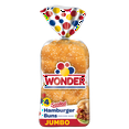 thumbnail image 1 of Wonder Jumbo Seeded Hamburger Buns, 4 Count, Shelf-Stable, 1 of 14