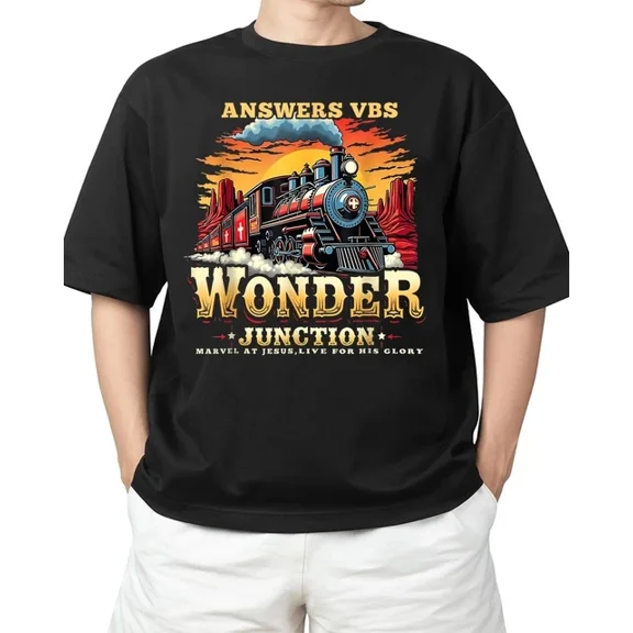 Wonder Junction Christian Train Theme Apparel T-Shirt