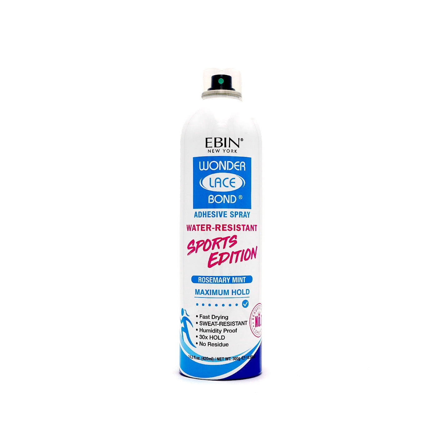 Ebin New York Wonder Lace Bond, Adhesive Spray, Rosemary Mint, Maximum Hold, Sports Edition 14.2oz