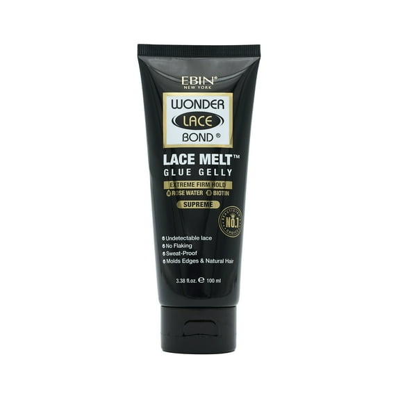 Ebin New York Wonder Lace Bond, Lace Melt Glue Gelly, Extreme Firm Hold, Supreme 3.38oz