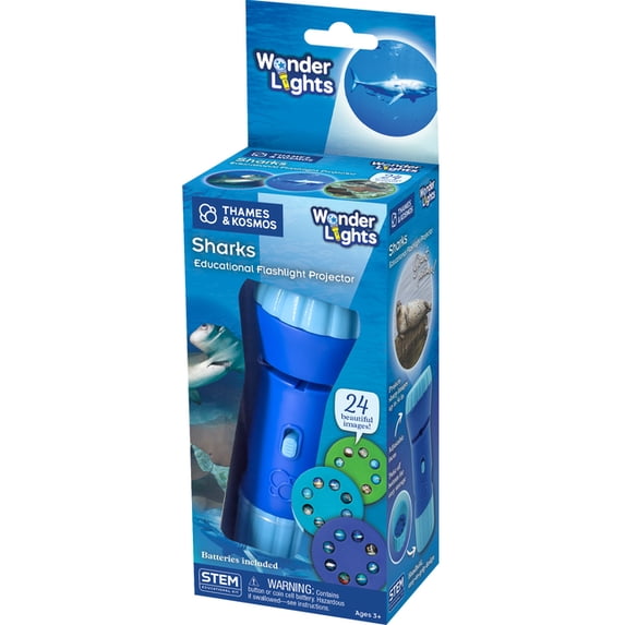Wonder Lights: Sharks - Educational Flashlight Projector, (Paperback)