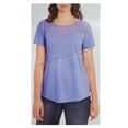 thumbnail image 1 of Wonder Limited Womens Size Medium Amara Burnout Tee, Light Orchid, 1 of 2