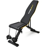 Wonder Maxi Adjustable Weight Bench, Strength Training Bench for Full Body Exercise, Work Out Bench Equipment with Arm Resistance Bands