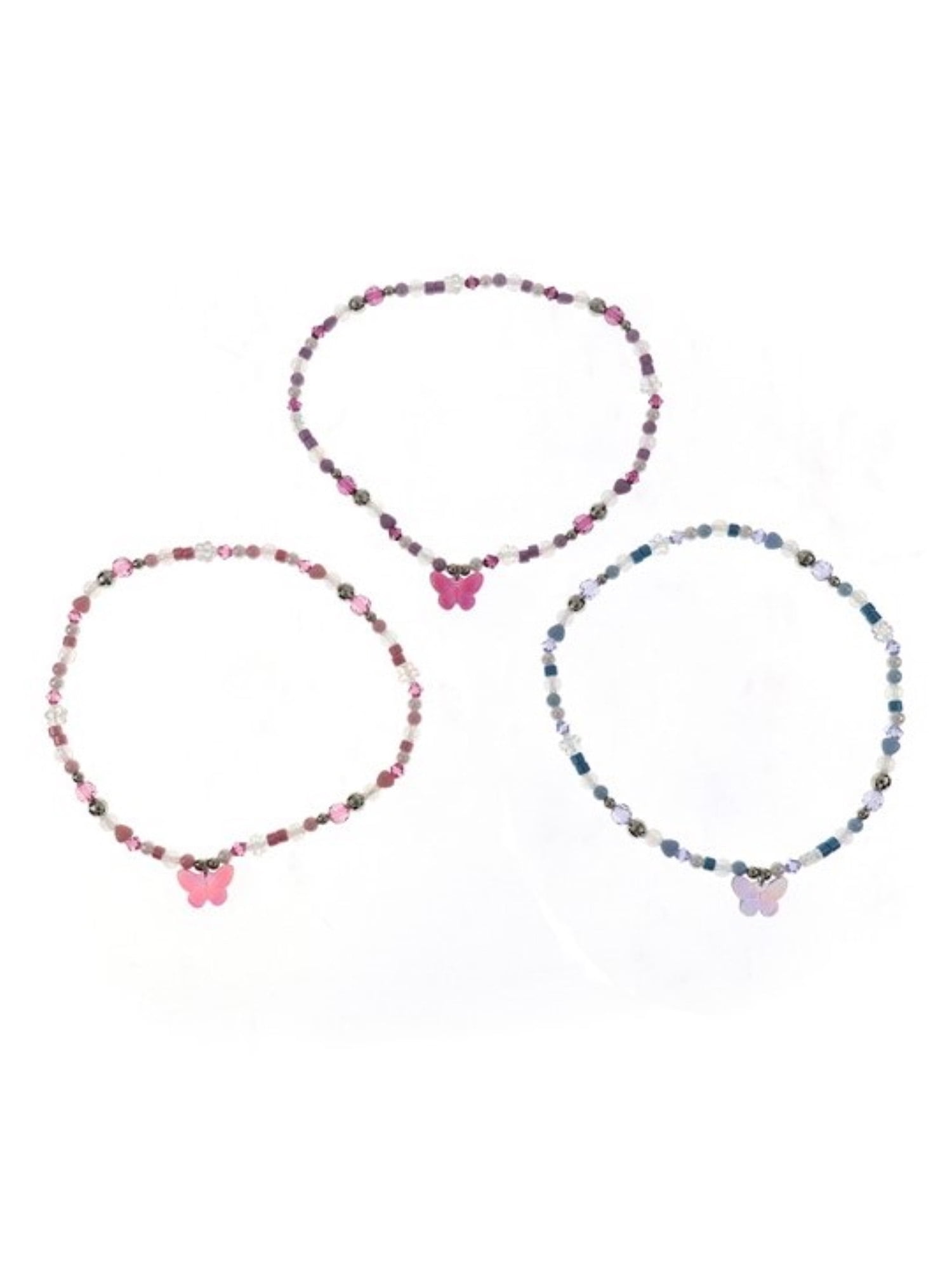 Wonder Nation 3 Pack Butterfly Necklace Set