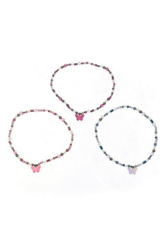 3 Pack Butterfly Necklace Set