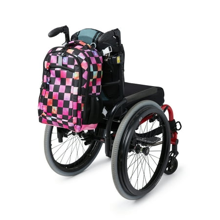 Wonder Nation Adaptive 17" Laptop Backpack, Magical Checkerboard Multi-Color