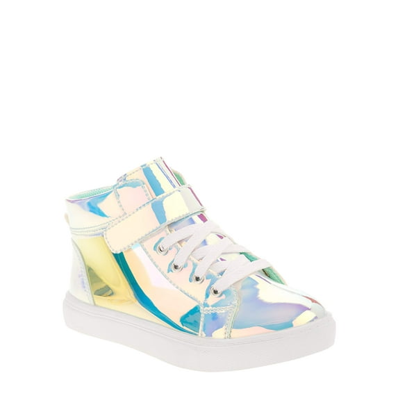Wonder Nation Athletic Iridescent High-Top Sneaker (Toddler Girls)