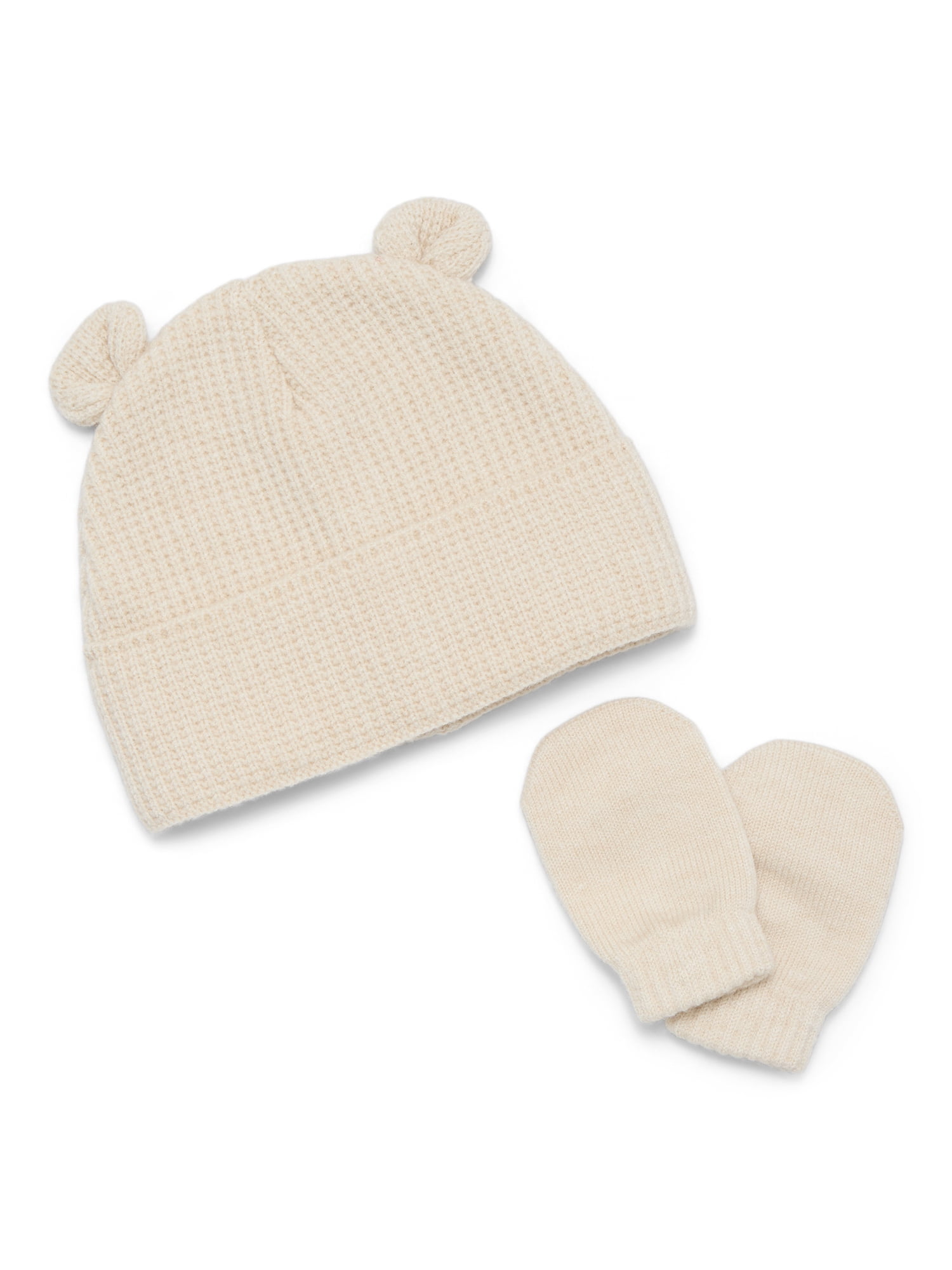 Wonder Nation Baby Beanie and Mitten Set