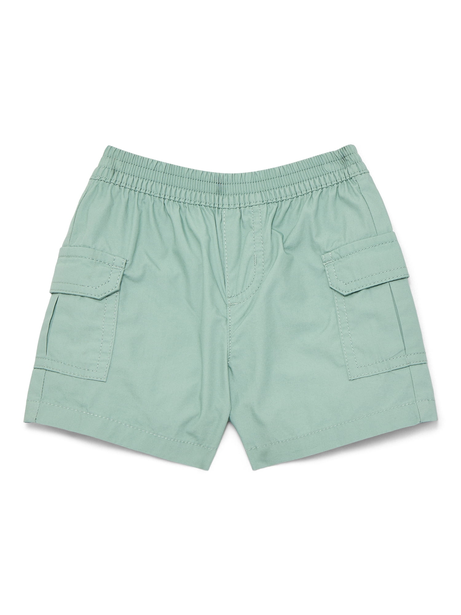 Wonder Nation Baby Boys Cotton Poplin Cargo Shorts, Sizes 0M-24M