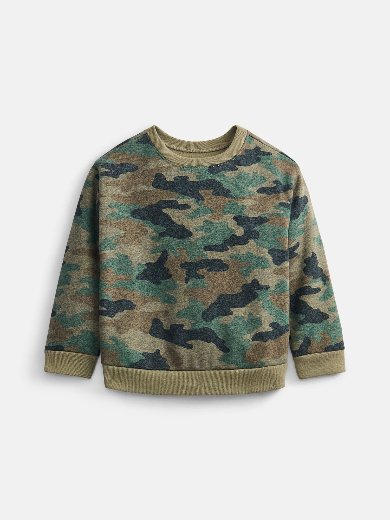 Wonder Nation Baby & Toddler Fleece Crewneck Sweatshirt, Sizes 6M-5T