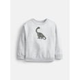 thumbnail image 1 of Wonder Nation Baby and Toddler Boys Fleece Graphic Crewneck Sweatshirt, Sizes 6M-5T, 1 of 3