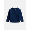 thumbnail image 1 of Wonder Nation Baby and Toddler Boys Fleece Graphic Crewneck Sweatshirt, Sizes 6M-5T, 1 of 3