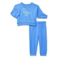 thumbnail image 1 of Wonder Nation Baby Boys Fleece Top and Pants Set, 2-Piece, Sizes 6M-24M, 1 of 3
