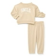 thumbnail image 1 of Wonder Nation Baby Boys Fleece Top and Pants Set, 2-Piece, Sizes 6M-24M, 1 of 3