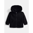 thumbnail image 1 of Wonder Nation Baby Boys Fleece Zip Up Hoodie, Sizes 0-24M, 1 of 3