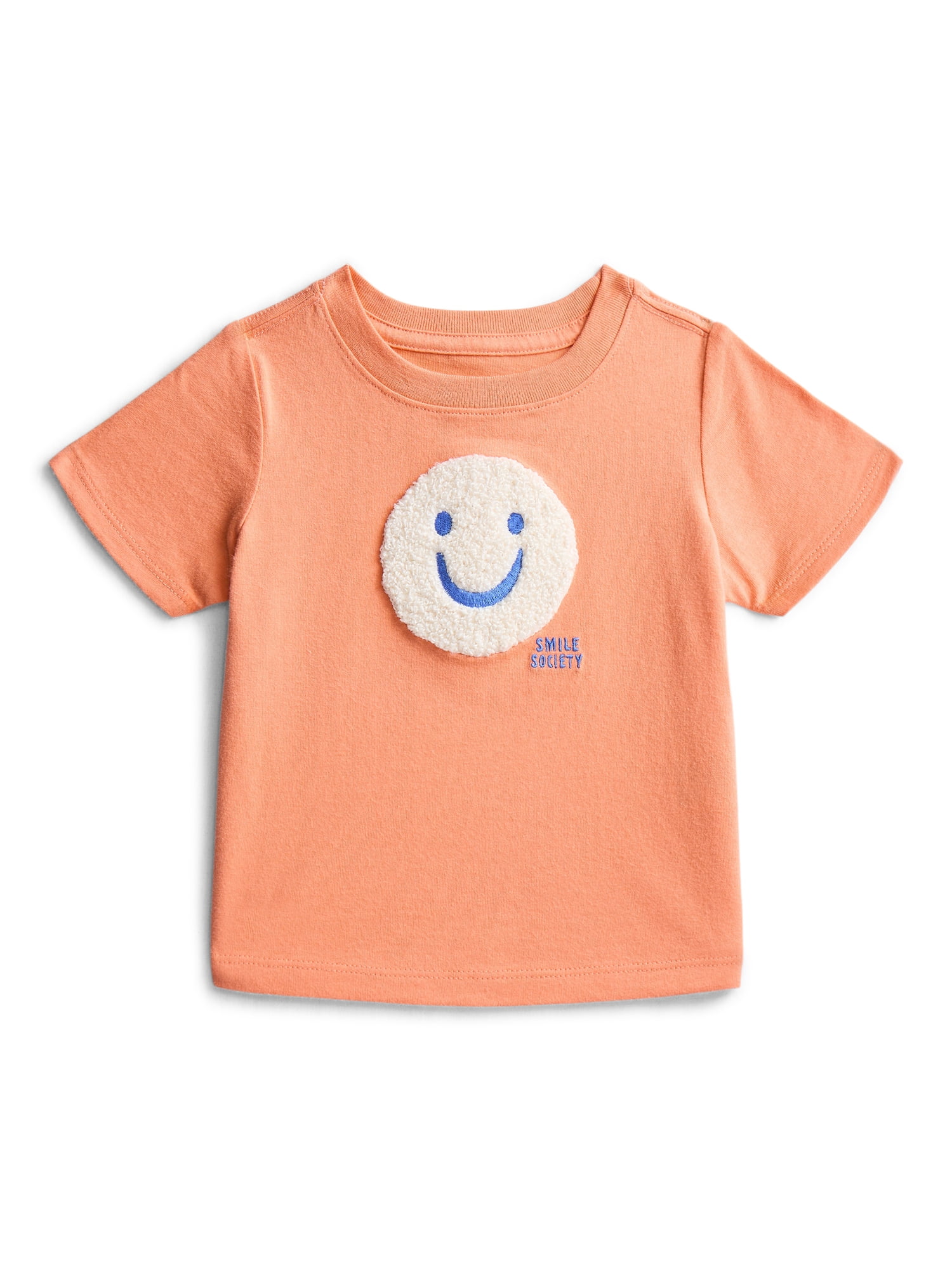 Wonder Nation Baby Boy Short Sleeve Chenille Detail T-Shirt, Sizes 0-24 Months