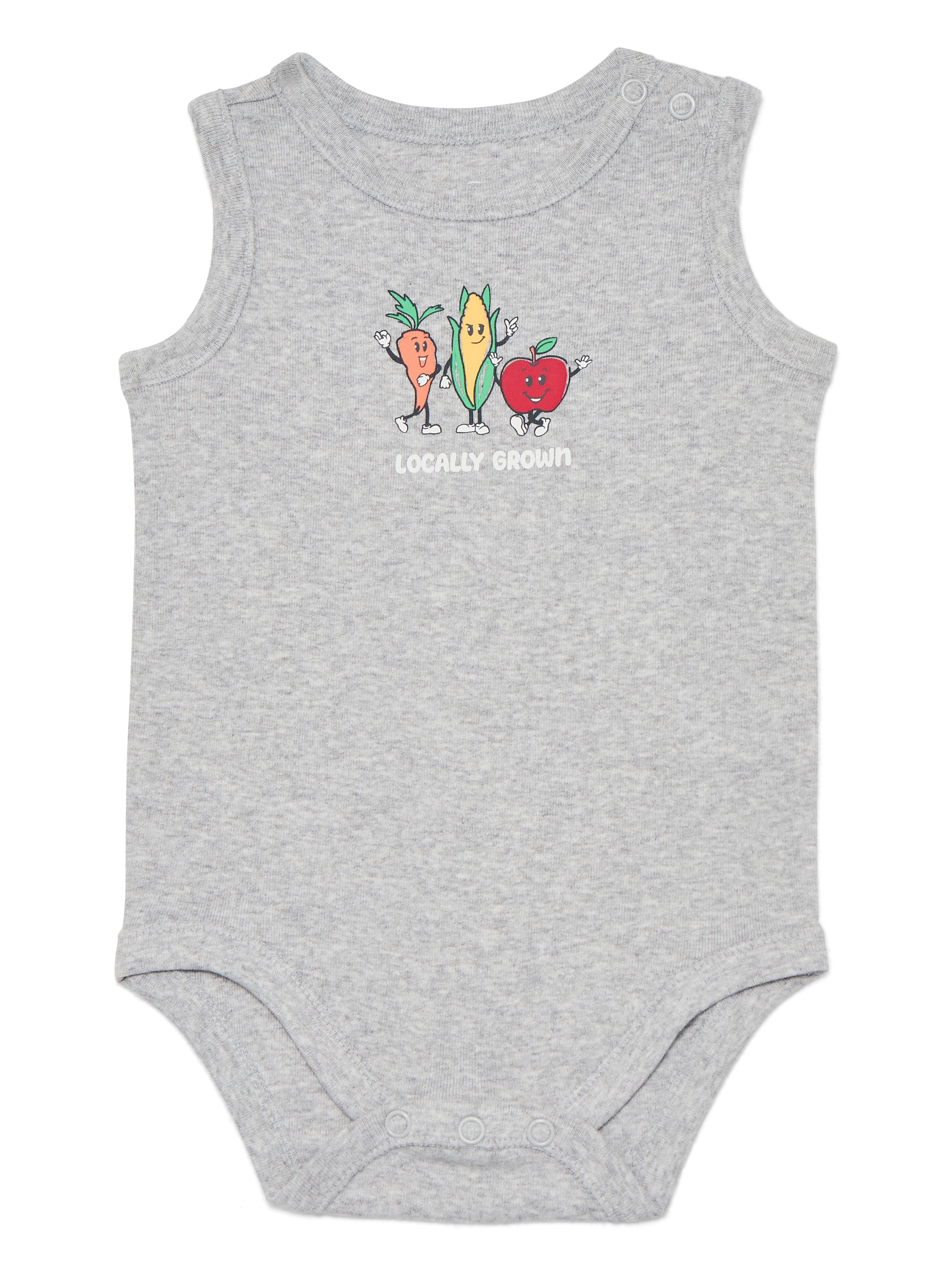 Wonder Nation Baby Boys Tank Bodysuit, Sizes 0-24 Months
