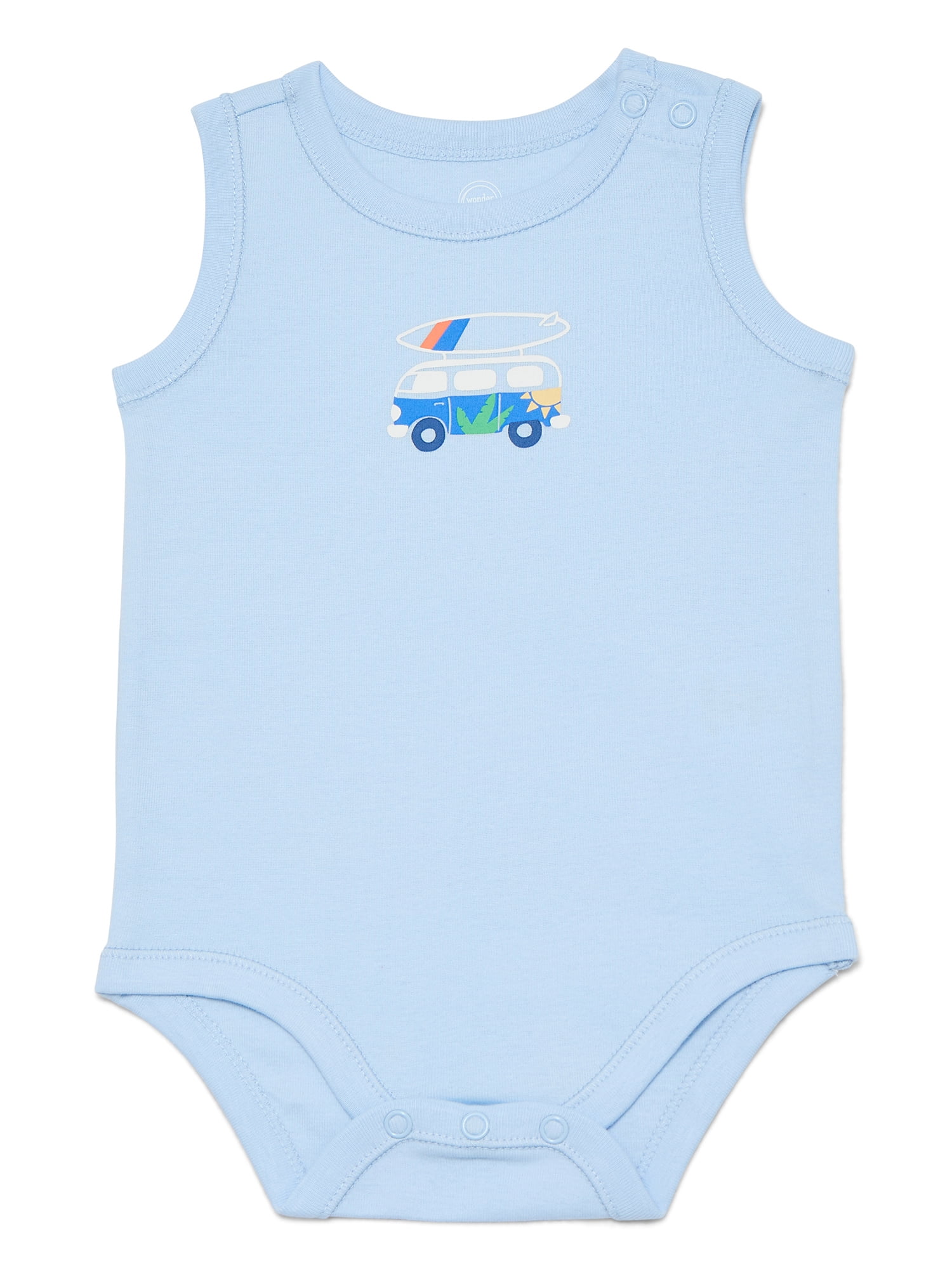 Wonder Nation Sleeveless Cotton Tank Bodysuit – Summer Essential