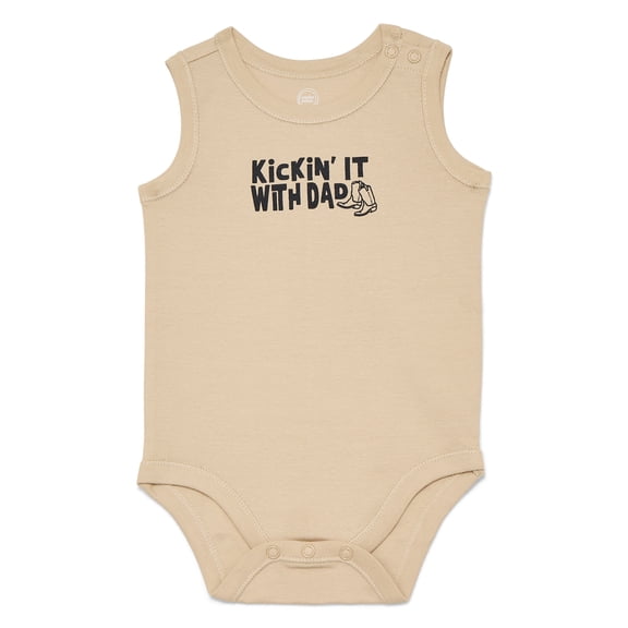Wonder Nation Baby Boys Tank Bodysuit, Sizes 0-24 Months