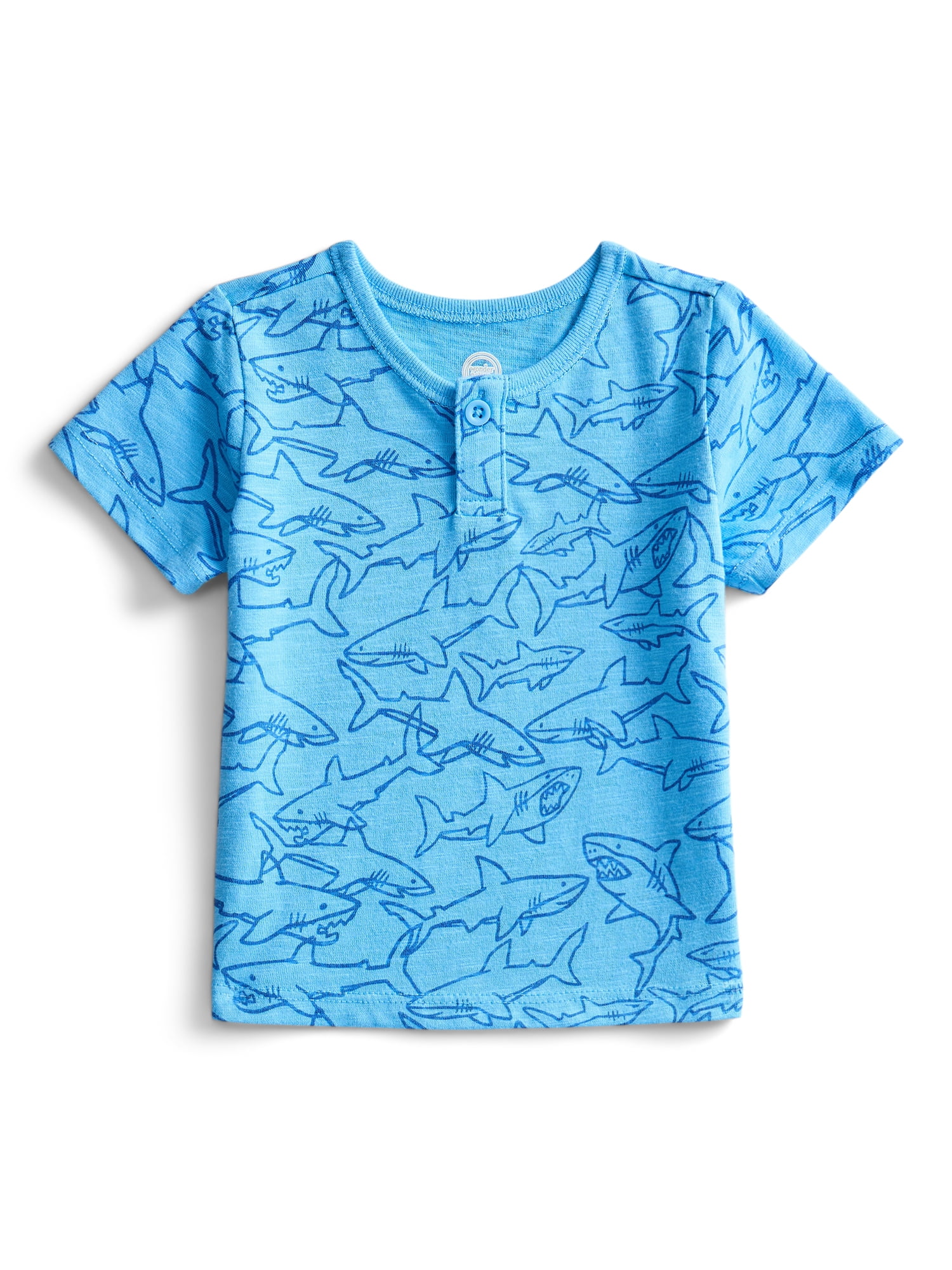 Baby Boys Short-Sleeve Henley Tee, Sizes 0M-24M