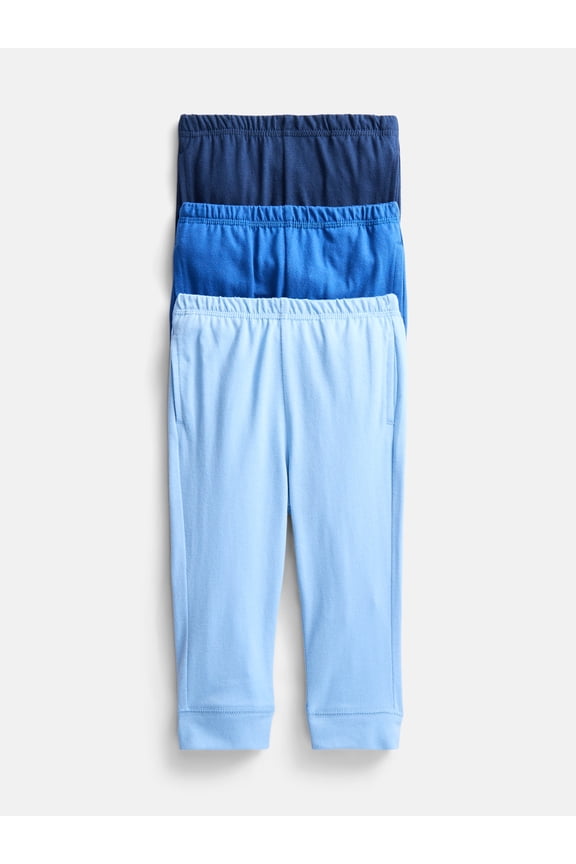 Baby Boys' Jersey Knit Jogger Pants, 3-Pack, Sizes 0M-24M