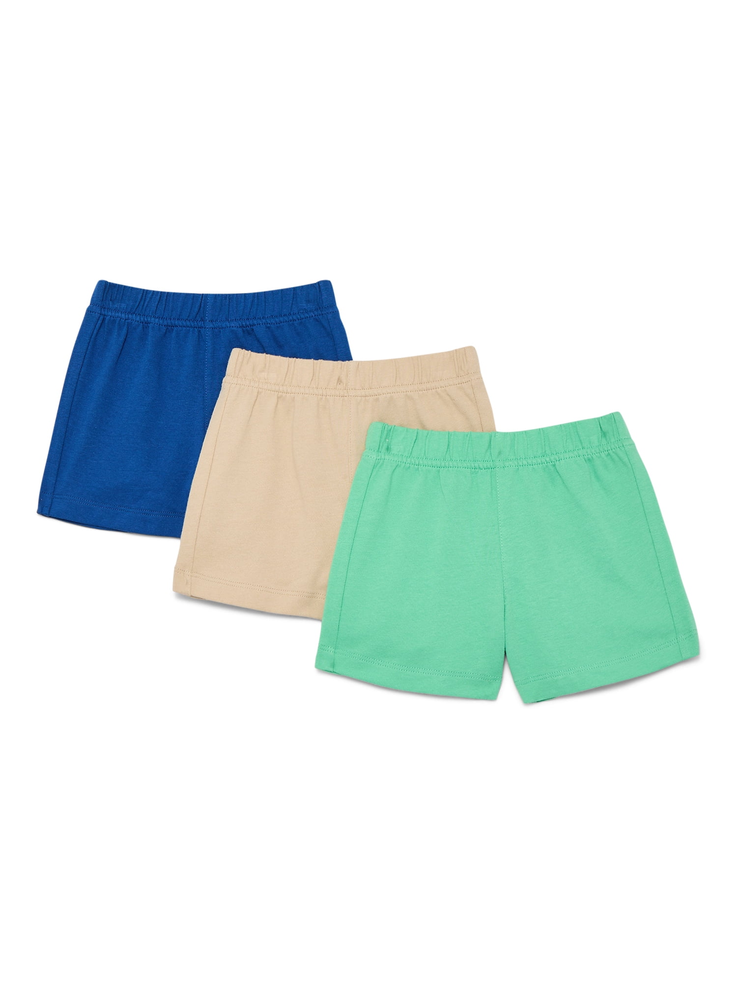 Wonder Nation Baby Boy Knit Shorts, 3-Pack, Sizes 0-24 Months