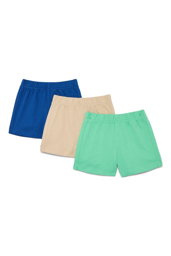 Baby Boy Knit Shorts, 3-Pack, Sizes 0-24 Months
