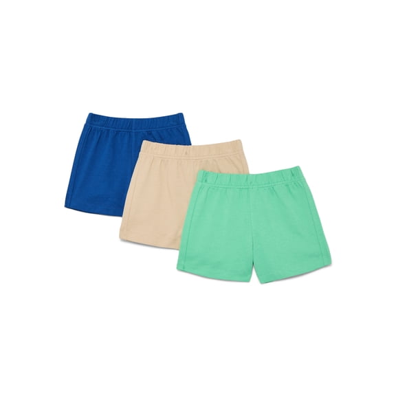 Wonder Nation Baby Boy Knit Shorts, 3-Pack, Sizes 0-24 Months