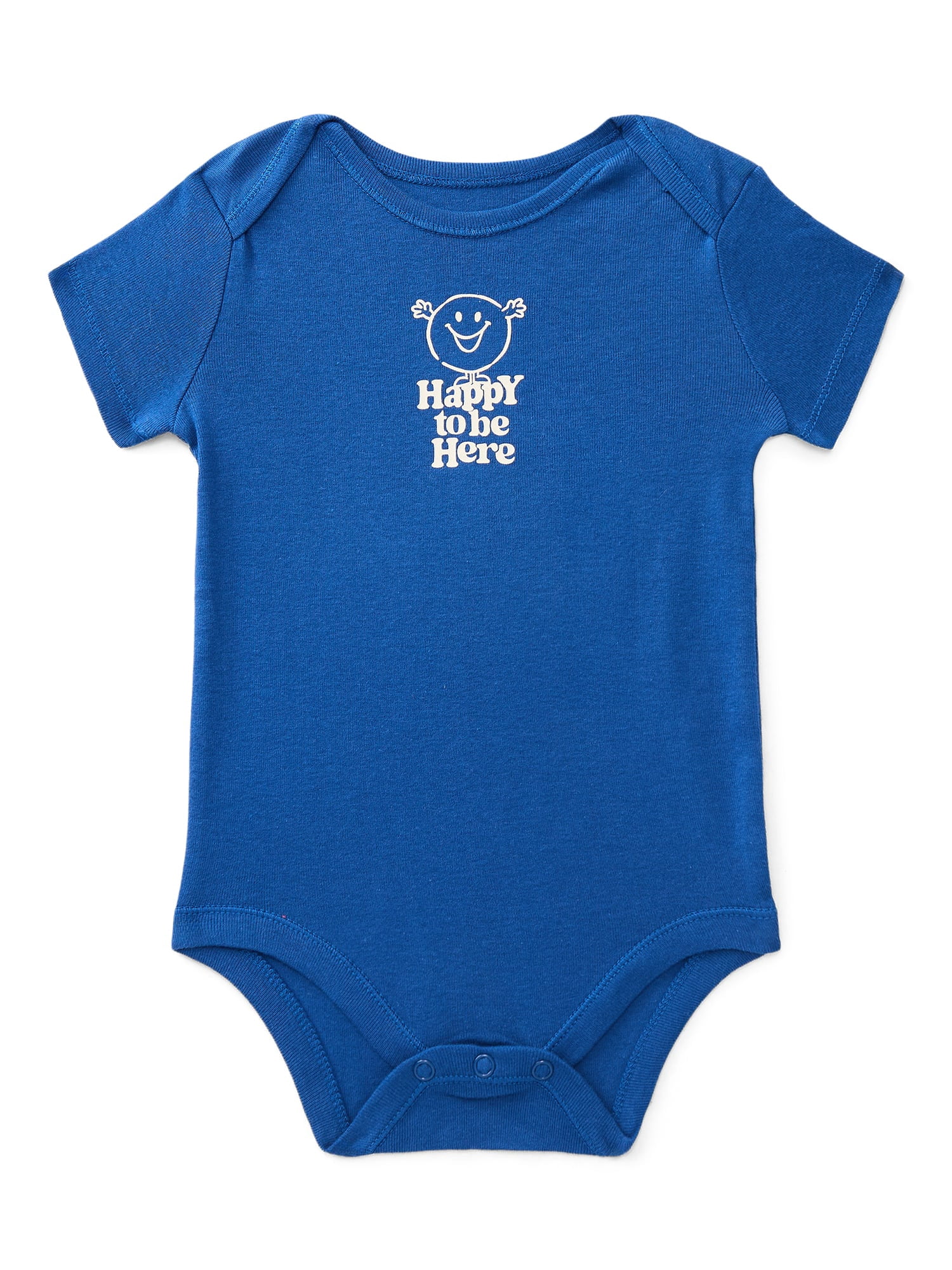 Wonder Nation Baby Boys Cotton Lap Shoulder Bodysuit, Sizes 0M-24M