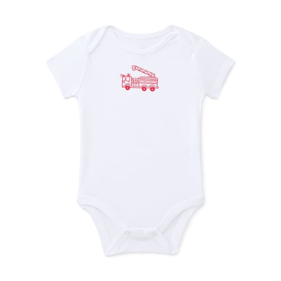 Wonder Nation Baby Boys Cotton Lap Shoulder Bodysuit, Sizes 0M-24M