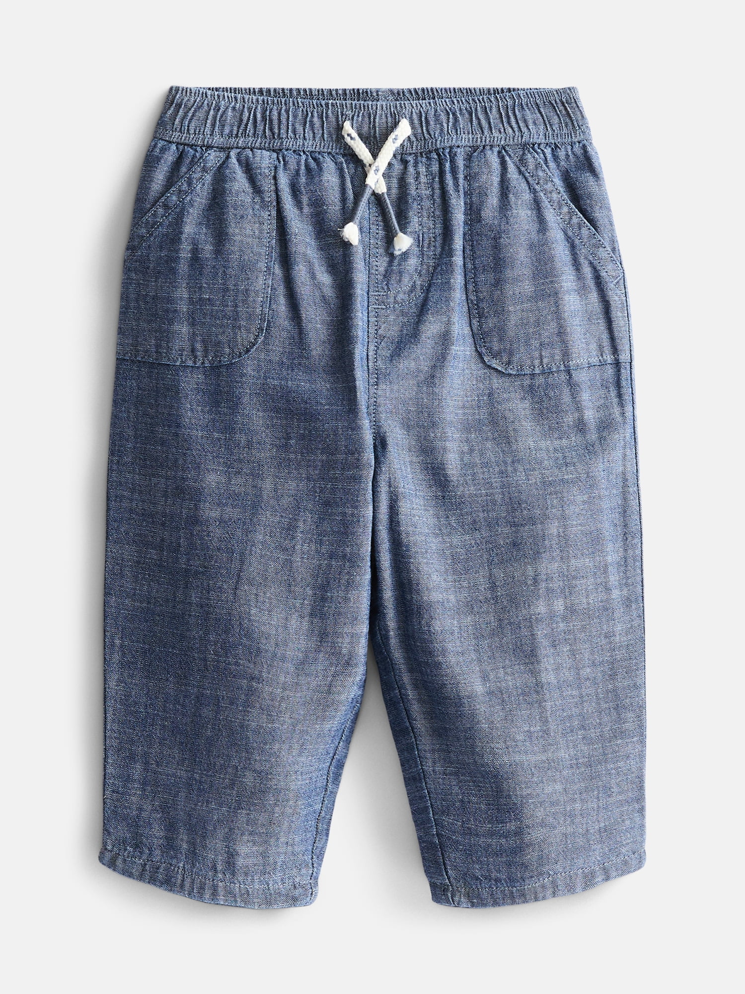 Wonder Nation Baby Boys Lined Chambray Pants, Sizes 0-24M