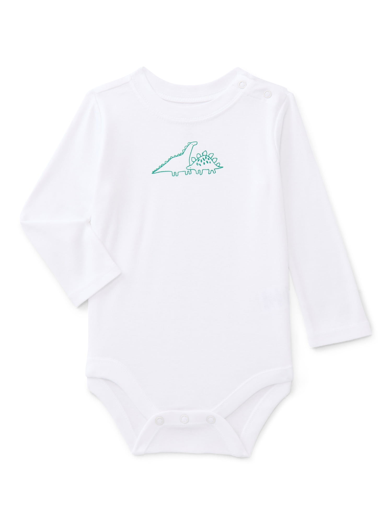 Wonder Nation Baby Boy Long Sleeve Graphic Bodysuit, Sizes 0-24 Months