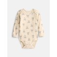 thumbnail image 1 of Wonder Nation Baby Boys Lap Bodysuit with Long Sleeves, Sizes 0M-24M, 1 of 4
