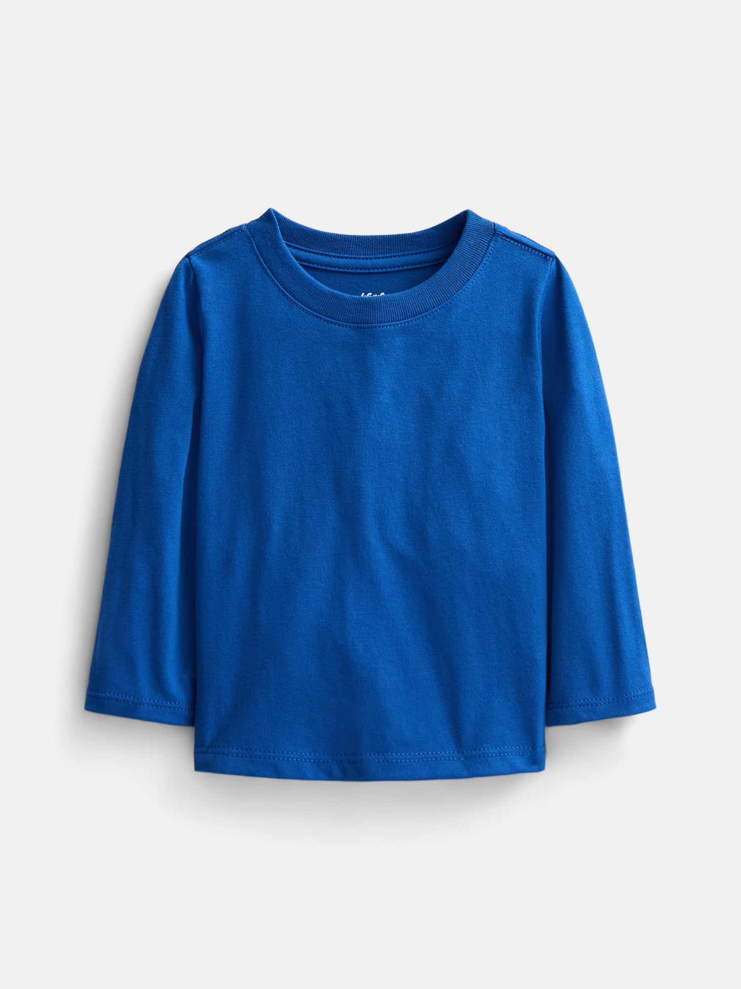 Wonder Nation Baby and Toddler Boys Solid Tee with Long Sleeves, Sizes 0/3M-5T