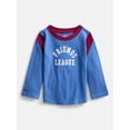 thumbnail image 1 of Wonder Nation Baby Boys Contrast Tee with Long Sleeves, Sizes 0-24M, 1 of 3