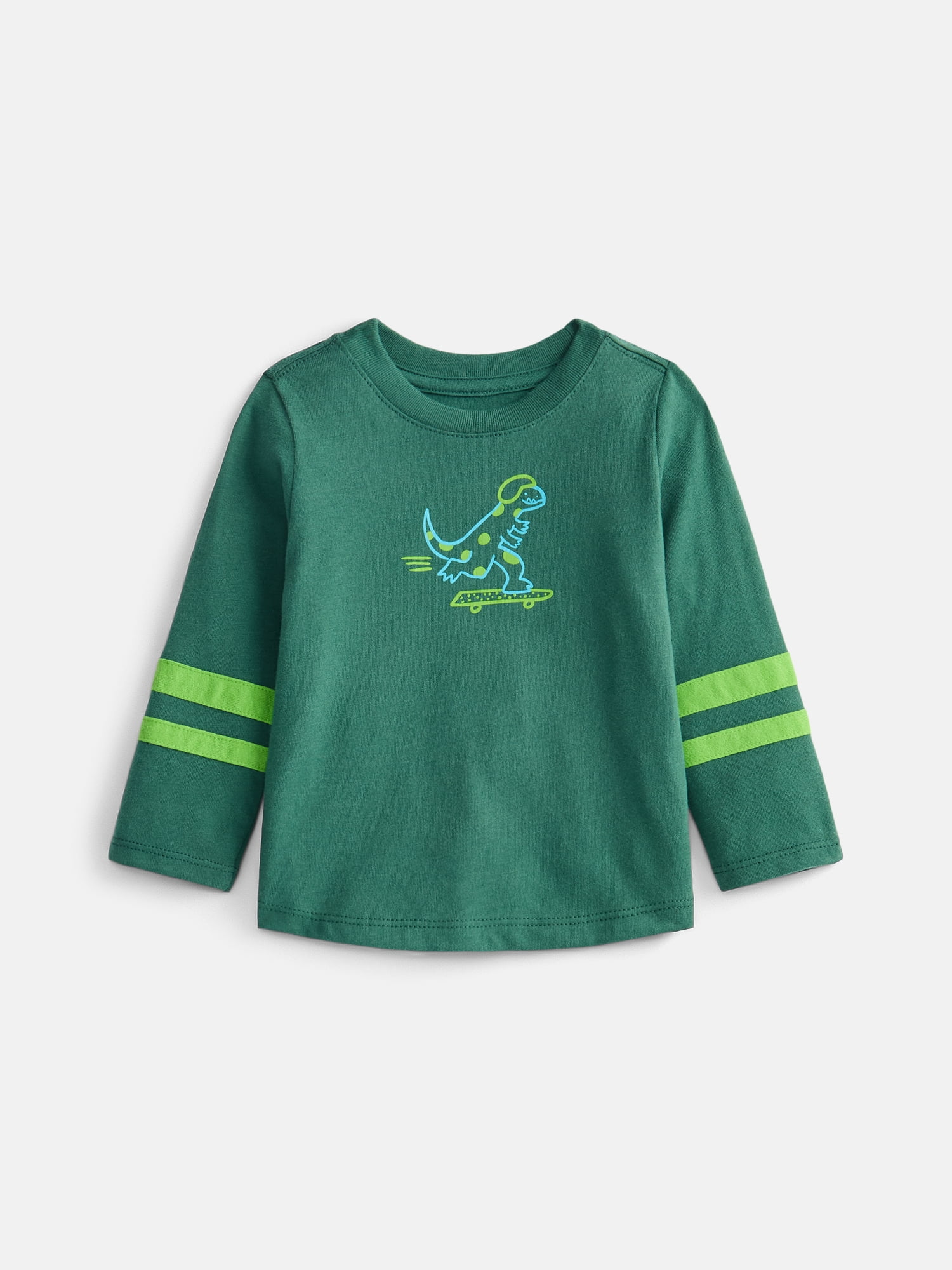 Wonder Nation Baby Boys Graphic Tee with Long Sleeves, Sizes 0-24 M