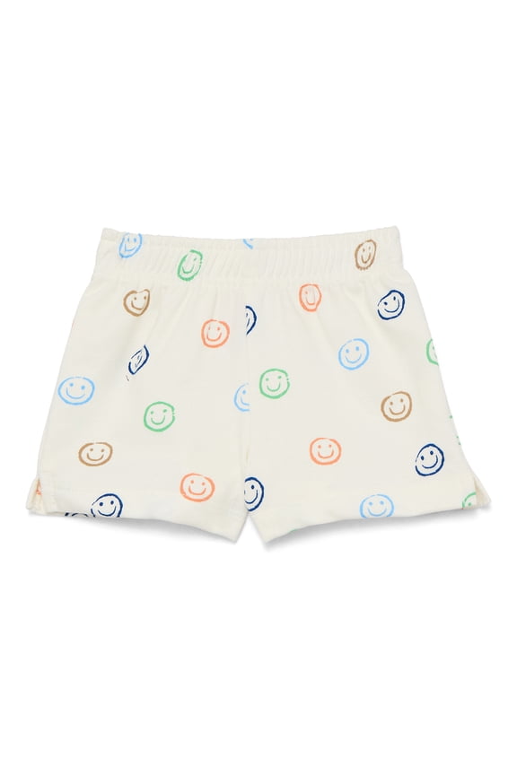 Baby Boy French Terry Printed Shorts, Sizes 0-24 Months